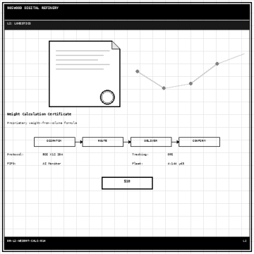 Weight Calculation Certificate