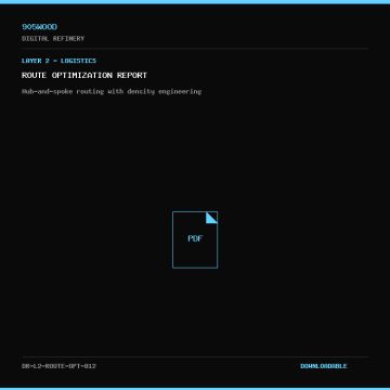 Route Optimization Report - 905WOOD Digital Refinery Document
