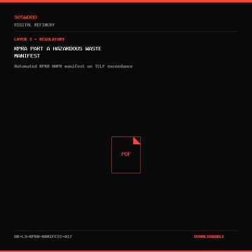 RPRA Part A Hazardous Waste Manifest - 905WOOD Digital Refinery Document